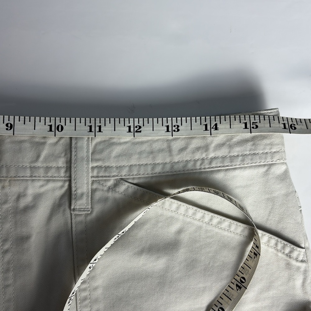 Old Navy Cream Minimalist Long Skirt Modest 100% Cotton Women's Size 8 - Picture 6 of 7